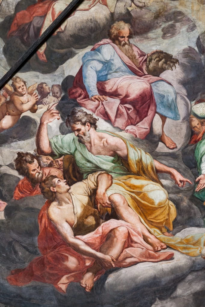 Giudizio universale - Chiesa di San Prospero, Reggio Emilia, dettaglio